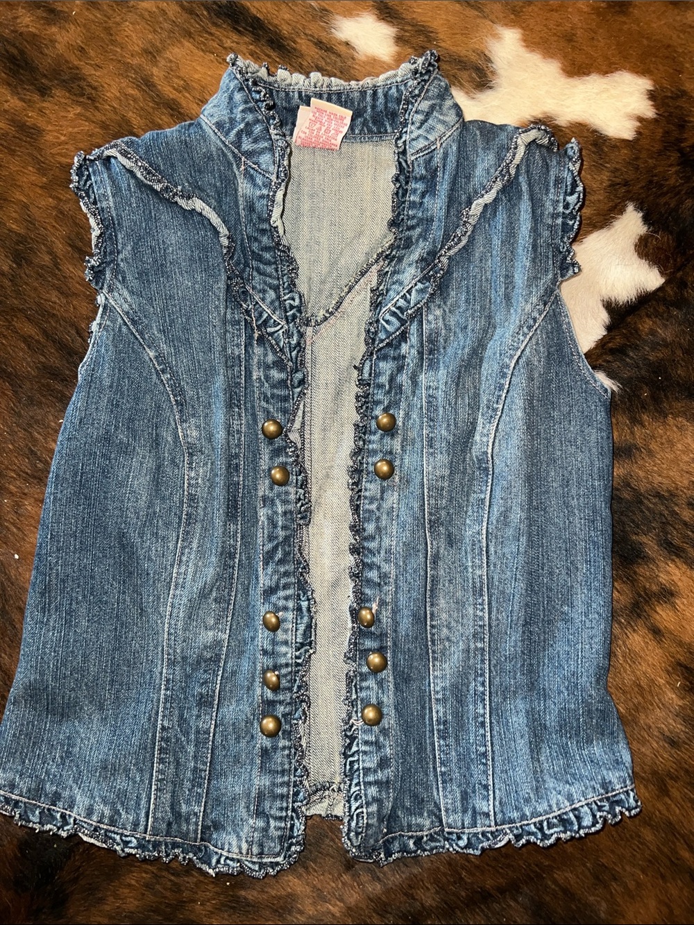 Blue Denim Vest
